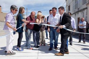 Se inaugur� la repavimentaci�n de la calle Bol�var 